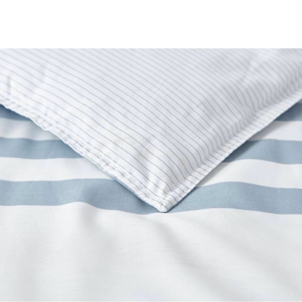 Nautica Lansier Cotton Grey Duvet Cover Set QUEEN - Picture 3 of 11
